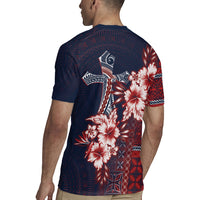 Samoa AIGA Mamanu Siapo Malu Motifs Rugby Jersey Flag Color LT7 - Polynesian Pride