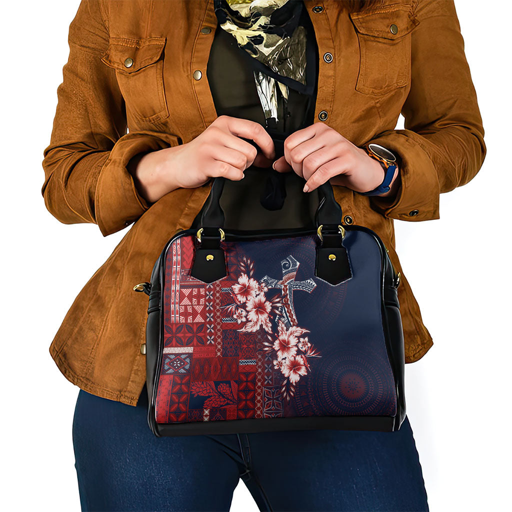 Samoa AIGA Mamanu Siapo Malu Motifs Shoulder Handbag Flag Color LT7 - Polynesian Pride