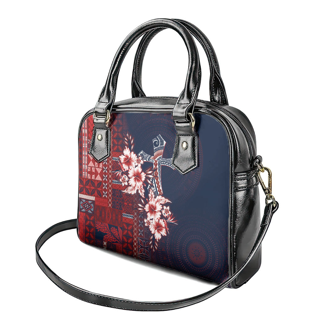 Samoa AIGA Mamanu Siapo Malu Motifs Shoulder Handbag Flag Color LT7 - Polynesian Pride