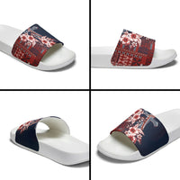 Samoa AIGA Mamanu Siapo Malu Motifs Slide Sandals Flag Color LT7 - Polynesian Pride