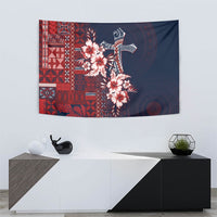 Samoa AIGA Mamanu Siapo Malu Motifs Tapestry Flag Color LT7 - Polynesian Pride