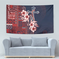 Samoa AIGA Mamanu Siapo Malu Motifs Tapestry Flag Color LT7 - Polynesian Pride