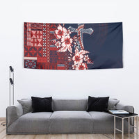 Samoa AIGA Mamanu Siapo Malu Motifs Tapestry Flag Color LT7 - Polynesian Pride