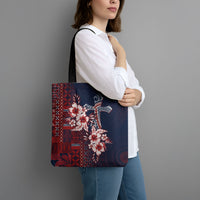 Samoa AIGA Mamanu Siapo Malu Motifs Tote Bag Flag Color LT7 - Polynesian Pride