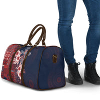 Samoa AIGA Mamanu Siapo Malu Motifs Travel Bag Flag Color LT7 - Polynesian Pride