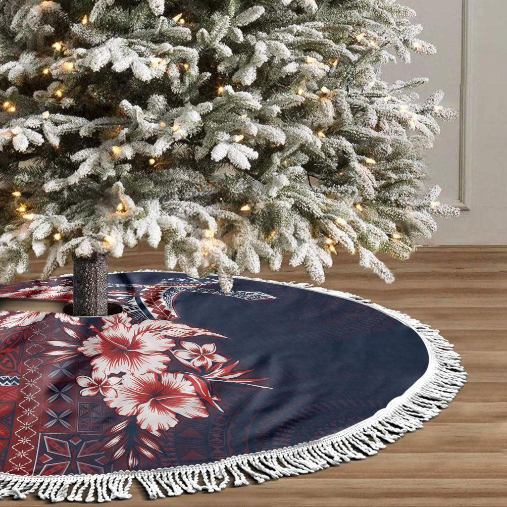 Samoa AIGA Mamanu Siapo Malu Motifs Tree Skirt Flag Color LT7 - Polynesian Pride