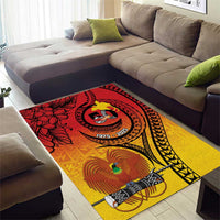 Papua New Guinea 50 Years Area Rug Motuan Motifs LT7 - Polynesian Pride