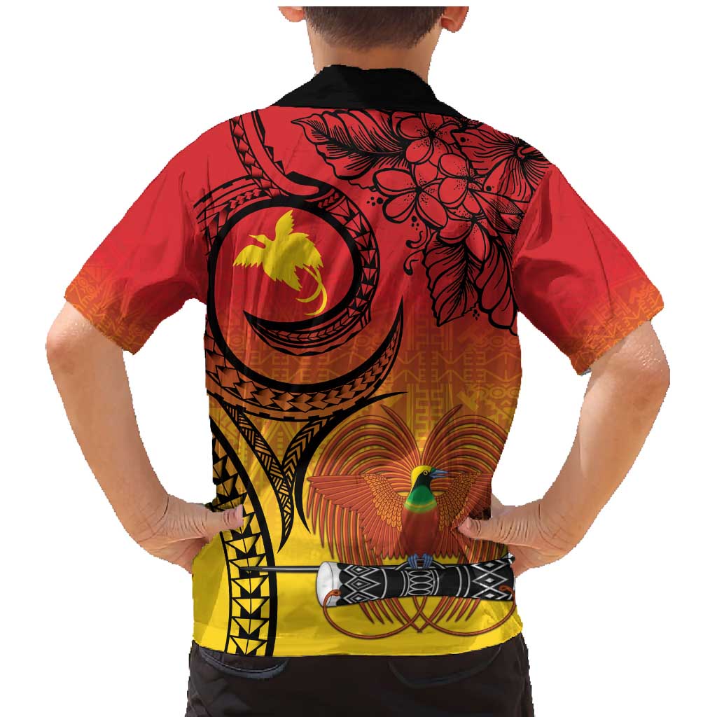 Papua New Guinea 50 Years Family Matching Mermaid Dress and Hawaiian Shirt Motuan Motifs LT7 - Polynesian Pride