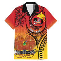 Papua New Guinea 50 Years Family Matching Mermaid Dress and Hawaiian Shirt Motuan Motifs LT7 Dad's Shirt - Short Sleeve Colorful - Polynesian Pride