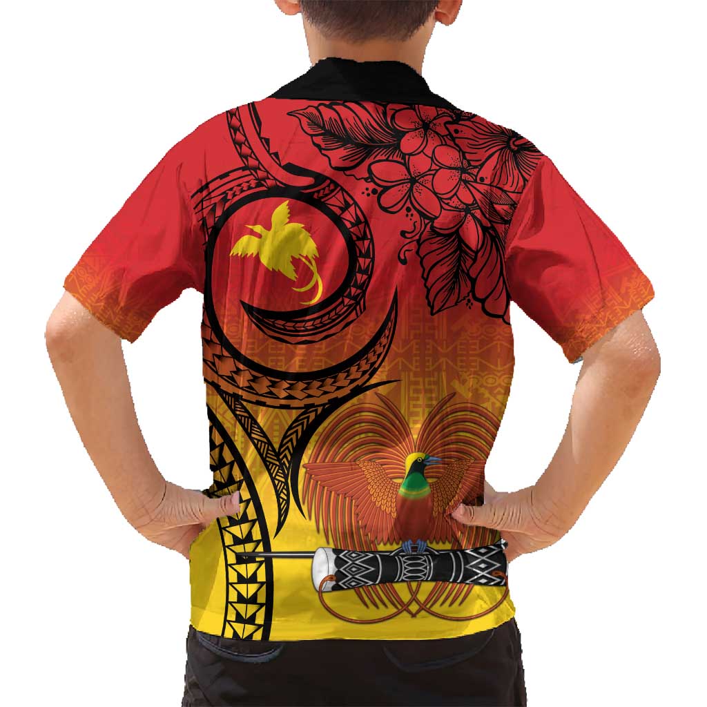 Papua New Guinea 50 Years Family Matching Summer Maxi Dress and Hawaiian Shirt Motuan Motifs LT7 - Polynesian Pride