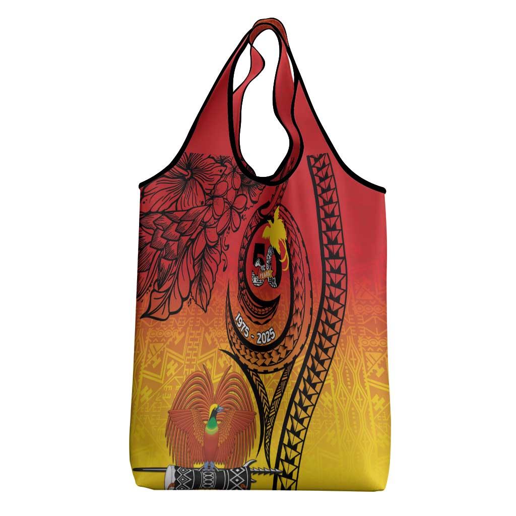 Papua New Guinea 50 Years Grocery Bag Motuan Motifs LT7 - Polynesian Pride