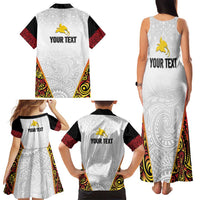 Personalized Papua New Guinea Family Matching Tank Maxi Dress and Hawaiian Shirt Hapi De bilong Indipendens PNG LT7 - Polynesian Pride