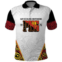 Personalized Papua New Guinea Polo Shirt Hapi De bilong Indipendens PNG