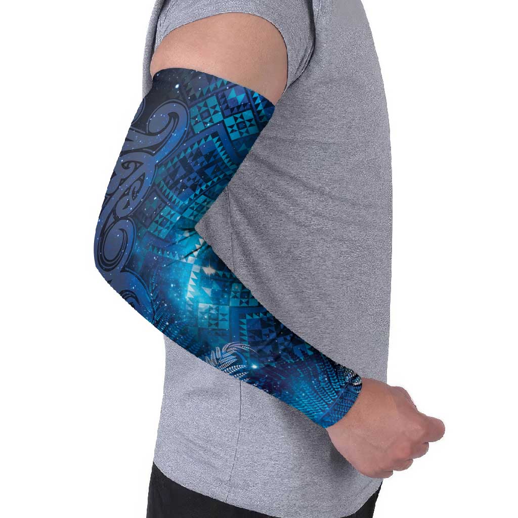Aotearoa Taniko Matariki Arm Sleeves Cosmic Blue