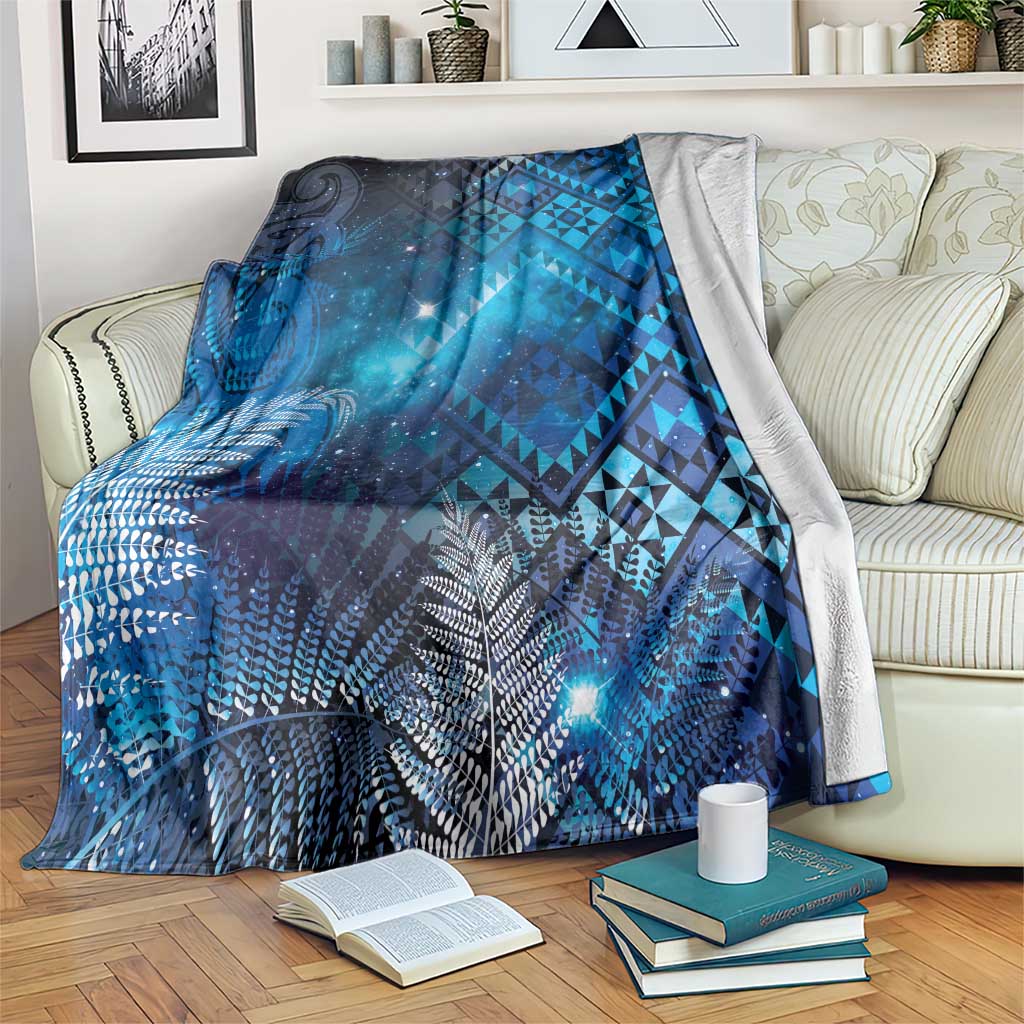 Aotearoa Taniko Matariki Blanket Cosmic Blue