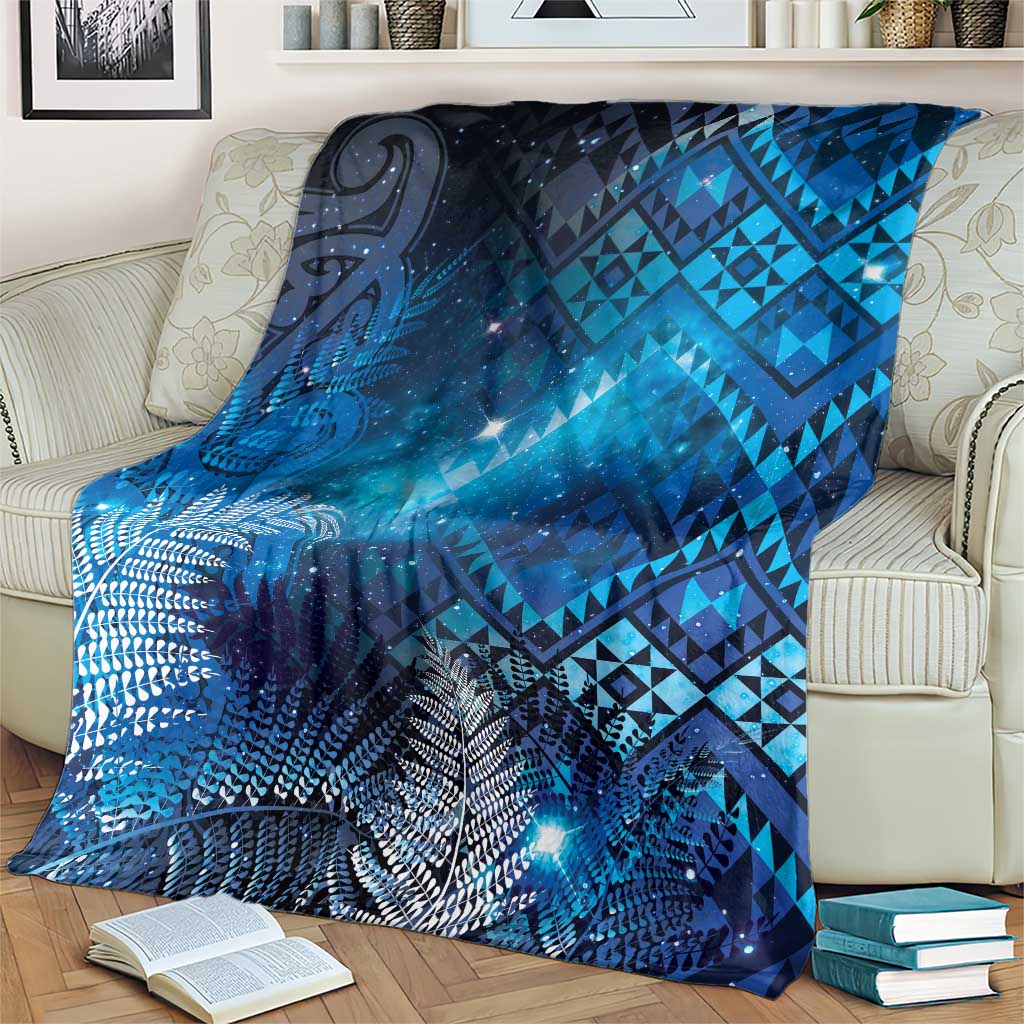Aotearoa Taniko Matariki Blanket Cosmic Blue