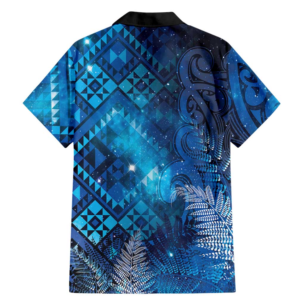 Aotearoa Taniko Matariki Hawaiian Shirt Cosmic Blue