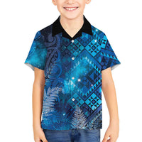 Aotearoa Taniko Matariki Hawaiian Shirt Cosmic Blue
