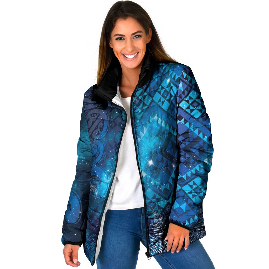 Aotearoa Taniko Matariki Padded Jacket Cosmic Blue