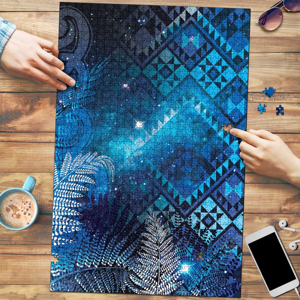 Aotearoa Taniko Matariki Puzzle Cosmic Blue