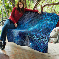Aotearoa Taniko Matariki Quilt Cosmic Blue