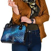 Aotearoa Taniko Matariki Shoulder Handbag Cosmic Blue