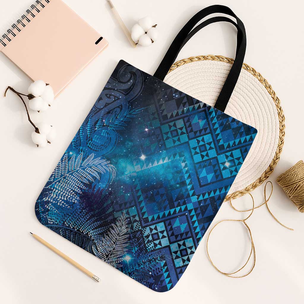 Aotearoa Taniko Matariki Tote Bag Cosmic Blue