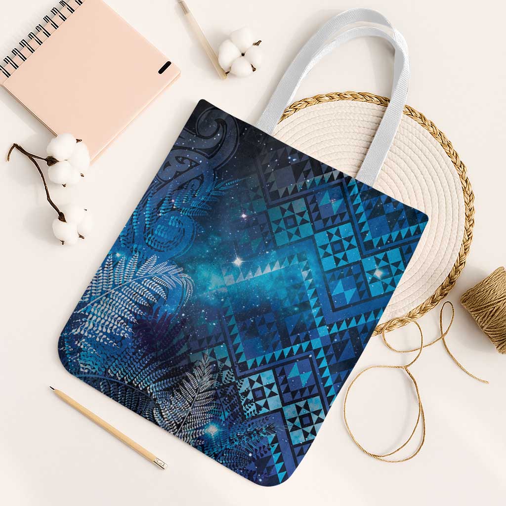 Aotearoa Taniko Matariki Tote Bag Cosmic Blue