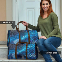 Aotearoa Taniko Matariki Travel Bag Cosmic Blue