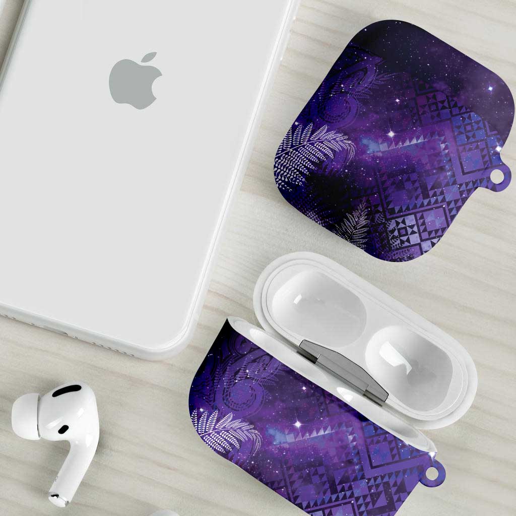Aotearoa Taniko Matariki AirPods Case Cosmic Violet