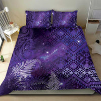 Aotearoa Taniko Matariki Bedding Set Cosmic Violet