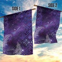 Aotearoa Taniko Matariki Garden Flag Cosmic Violet