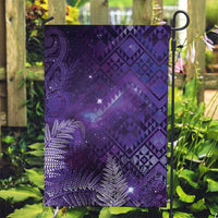 Aotearoa Taniko Matariki Garden Flag Cosmic Violet