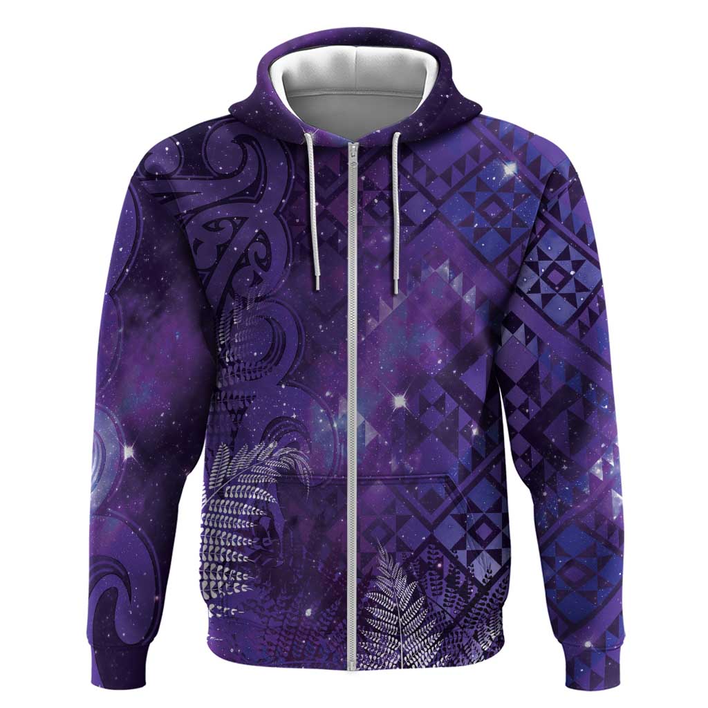Aotearoa Taniko Matariki Hoodie Cosmic Violet