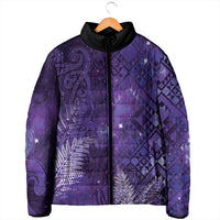 Aotearoa Taniko Matariki Padded Jacket Cosmic Violet