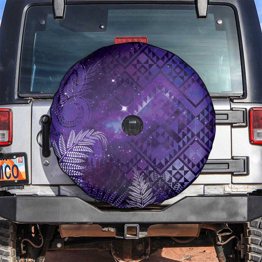 Aotearoa Taniko Matariki Spare Tire Cover Cosmic Violet