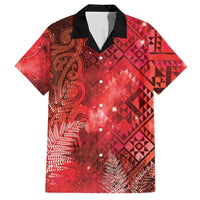 Aotearoa Taniko Matariki Hawaiian Shirt Cosmic Red