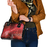 Aotearoa Taniko Matariki Shoulder Handbag Cosmic Red