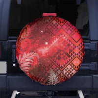 Aotearoa Taniko Matariki Spare Tire Cover Cosmic Red