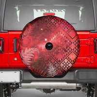 Aotearoa Taniko Matariki Spare Tire Cover Cosmic Red