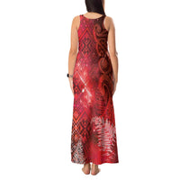 Aotearoa Taniko Matariki Tank Maxi Dress Cosmic Red