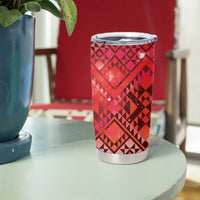 Aotearoa Taniko Matariki Tumbler Cup Cosmic Red
