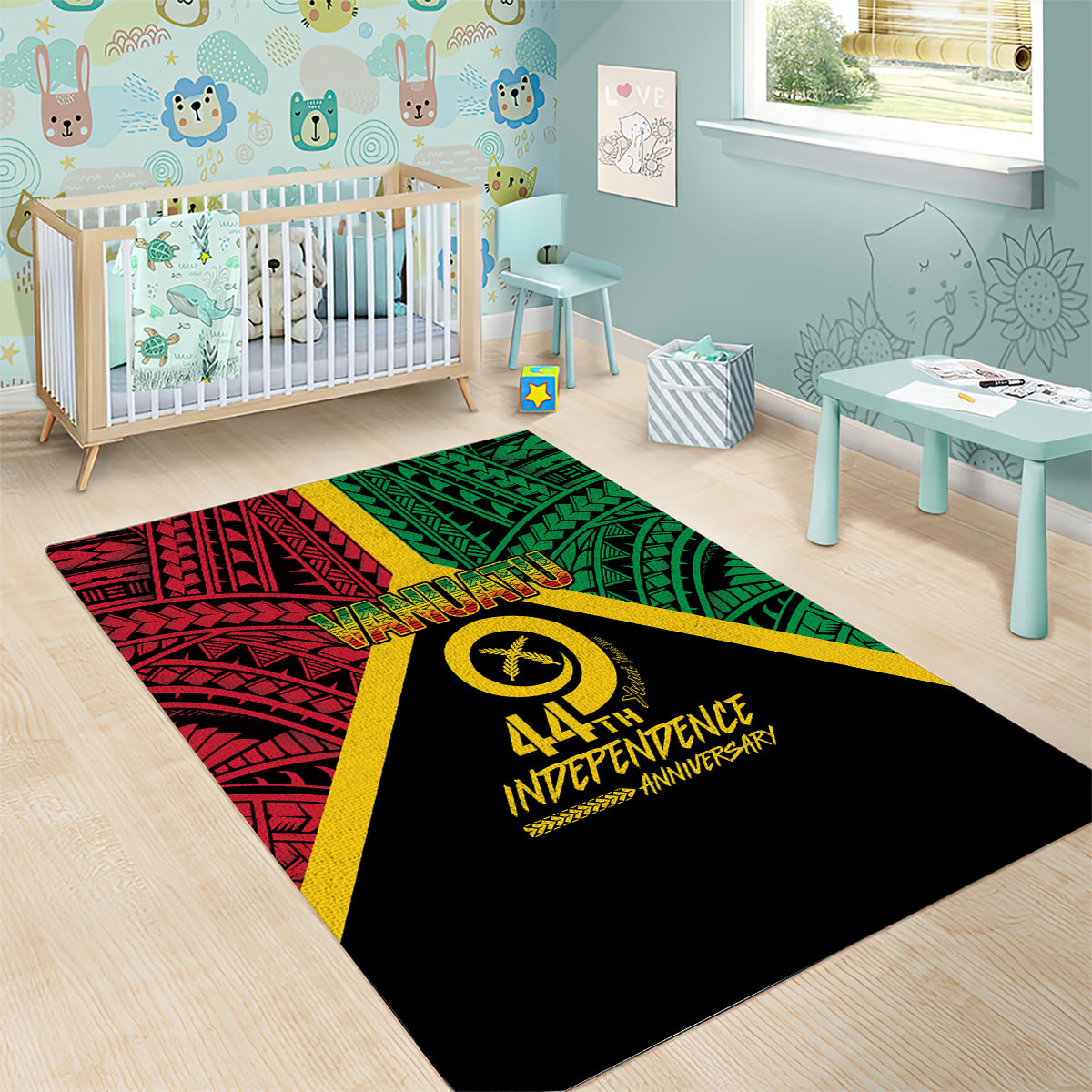 Vanuatu 44th Independence Anniversary Area Rug
