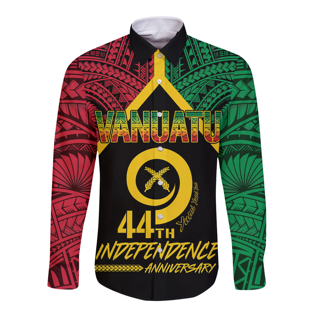 Vanuatu 44th Independence Anniversary Long Sleeve Button Shirt