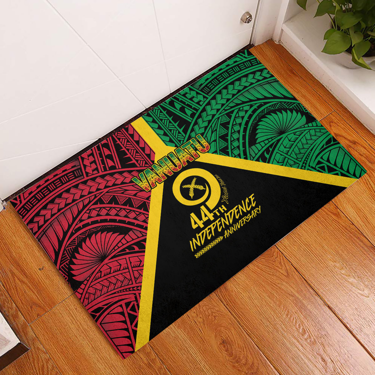 Vanuatu 44th Independence Anniversary Rubber Doormat