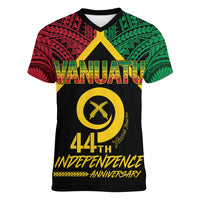 Vanuatu 44th Independence Anniversary Women V-Neck T-Shirt