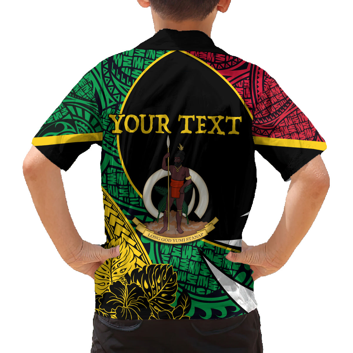 Vanuatu Independence Day Yumi 44 Family Matching Tank Maxi Dress and Hawaiian Shirt LT7 - Polynesian Pride