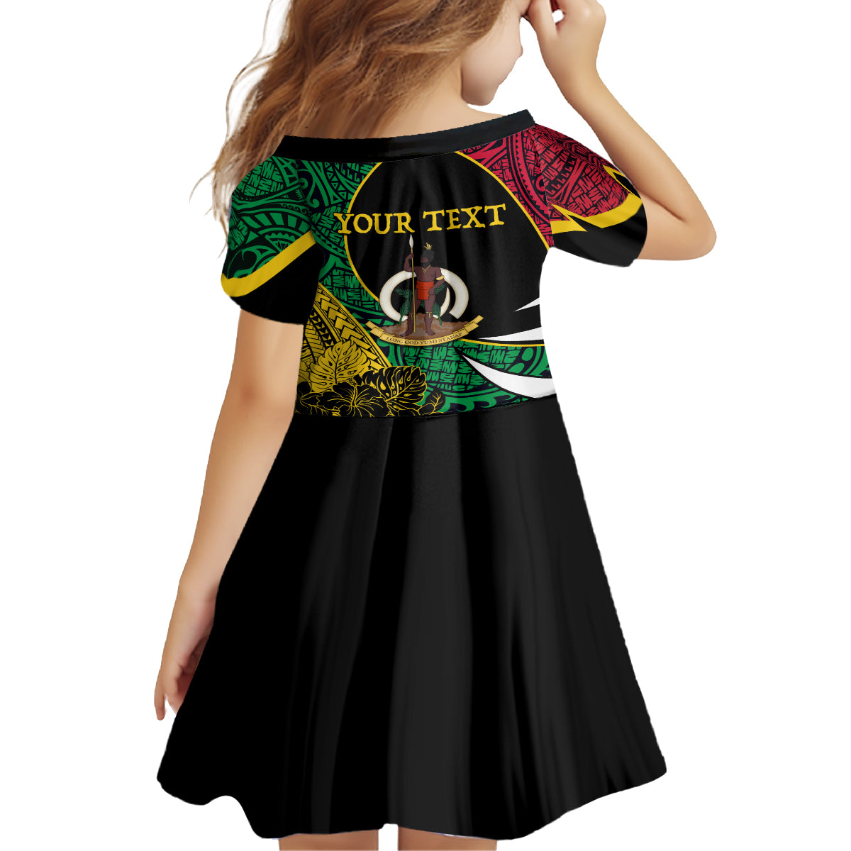 Vanuatu Independence Day Yumi 44 Family Matching Tank Maxi Dress and Hawaiian Shirt LT7 - Polynesian Pride