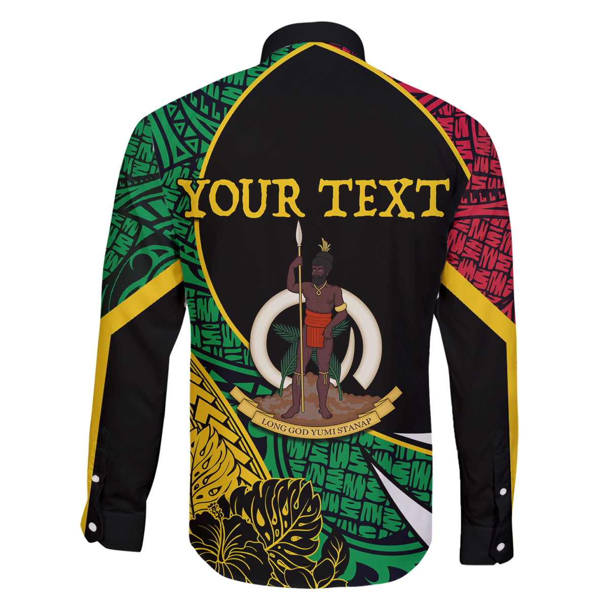 Vanuatu Independence Day Yumi 44 Family Matching Tank Maxi Dress and Hawaiian Shirt LT7 - Polynesian Pride
