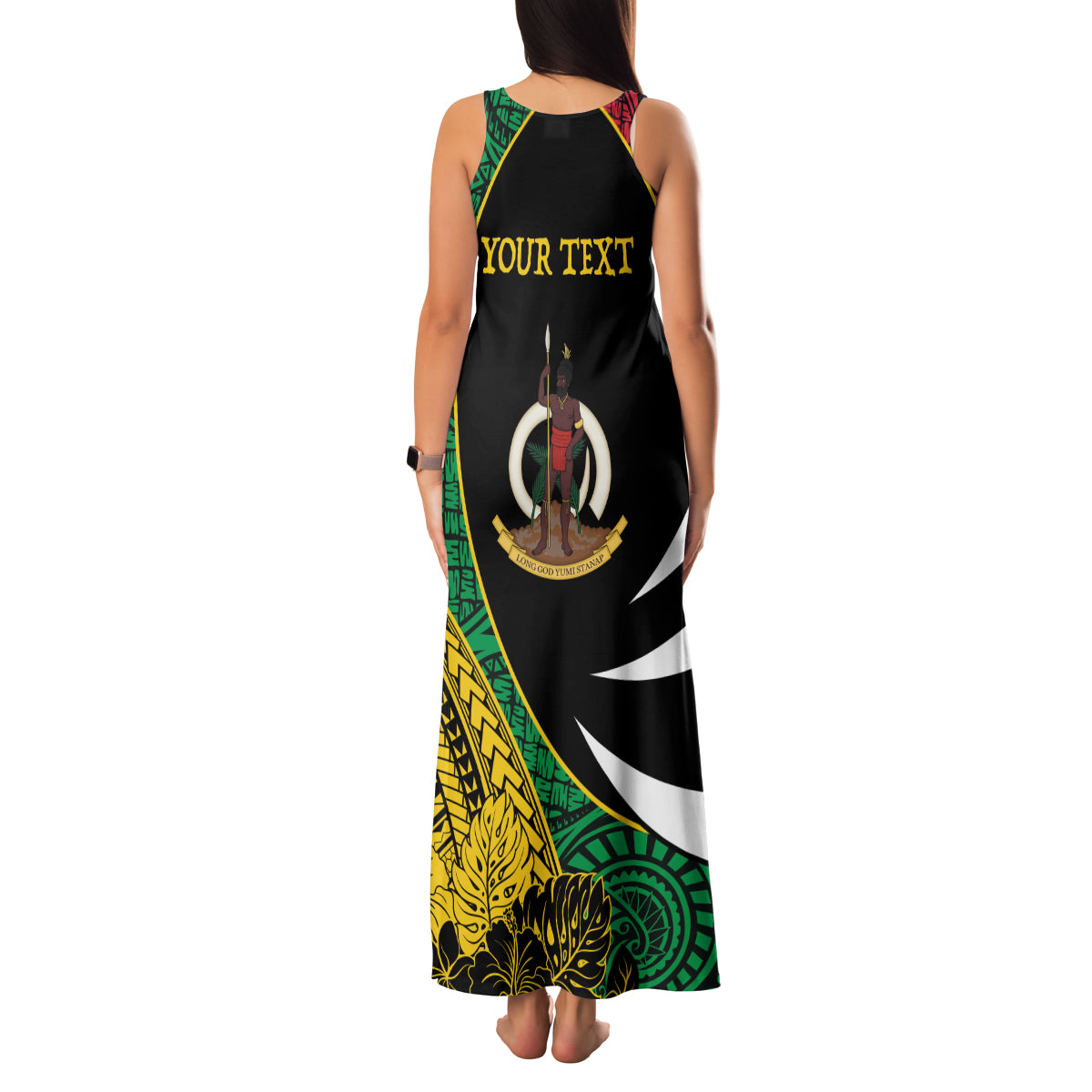 Vanuatu Independence Day Yumi 44 Family Matching Tank Maxi Dress and Hawaiian Shirt LT7 - Polynesian Pride